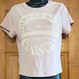Hurley Women’s Light Pink Vintage Coastal Surf Tee